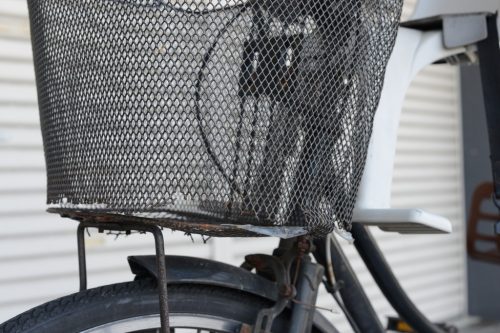 ママチャリ 大きなカゴ