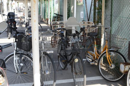 ママチャリ 大きなカゴ